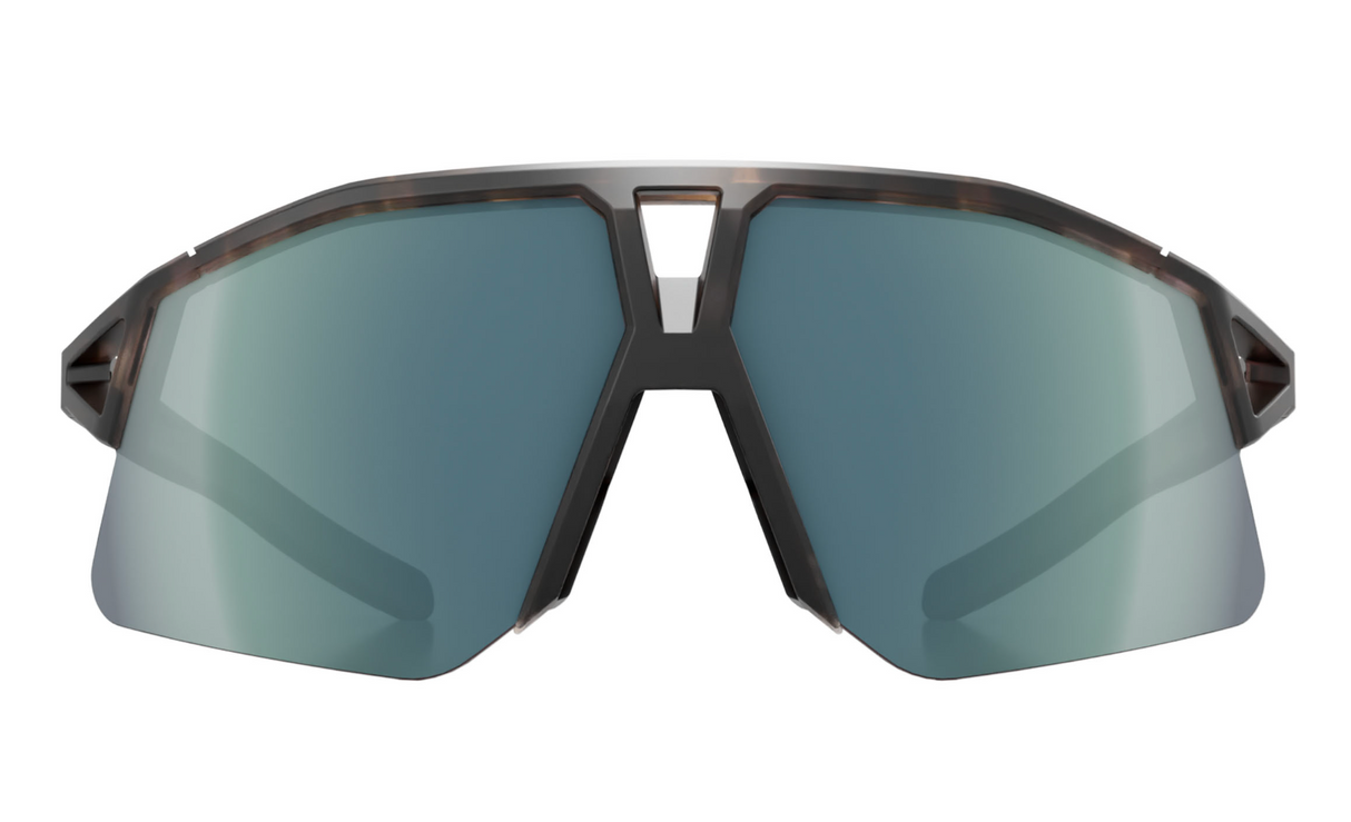 KOO Hype Sunglasses - Havana Matt / Petrol Mirror