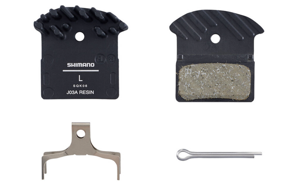 Shimano Disc Brake Pads - BP-J05-RF Resin w/ Fin