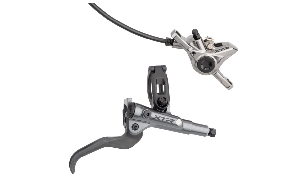Shimano XTR BL-M9100/BR-M9100 Disc Brake and Lever - Rear, Hydraulic, Post Mount, Gray