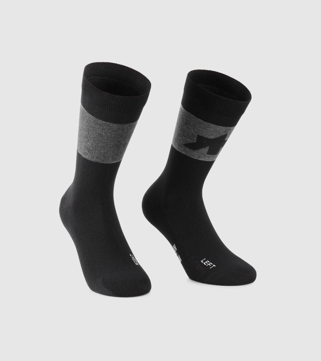 Assos Signature Series EVO Cycling Socks - Black Size 0 (35-38)