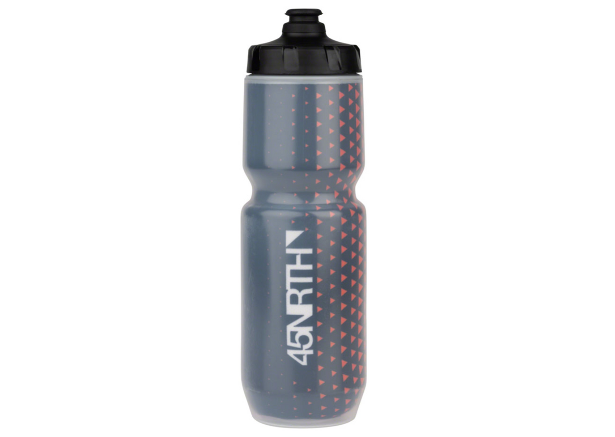 45NRTH Last Light Insulated Purist Water Bottle - Black/Orange, 23oz