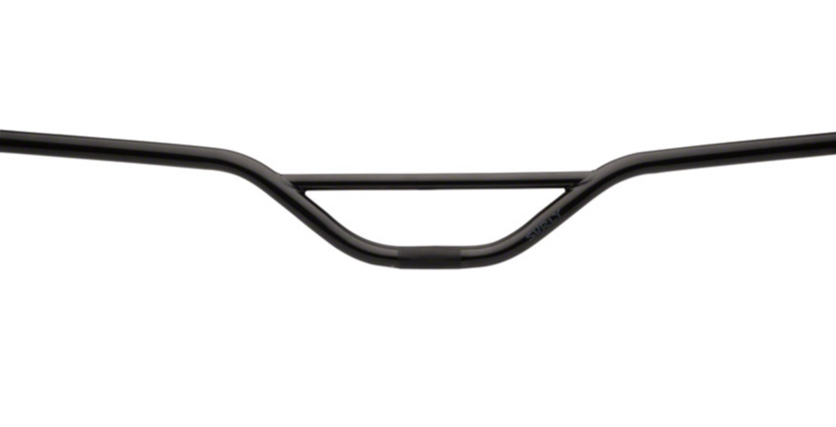 Surly Sunrise Bar Handlebar - 22.2mm Clamp, 31.8mm Clamp w/ Included Shims, 820mm Width, 83mm Rise, Chromoly, Black