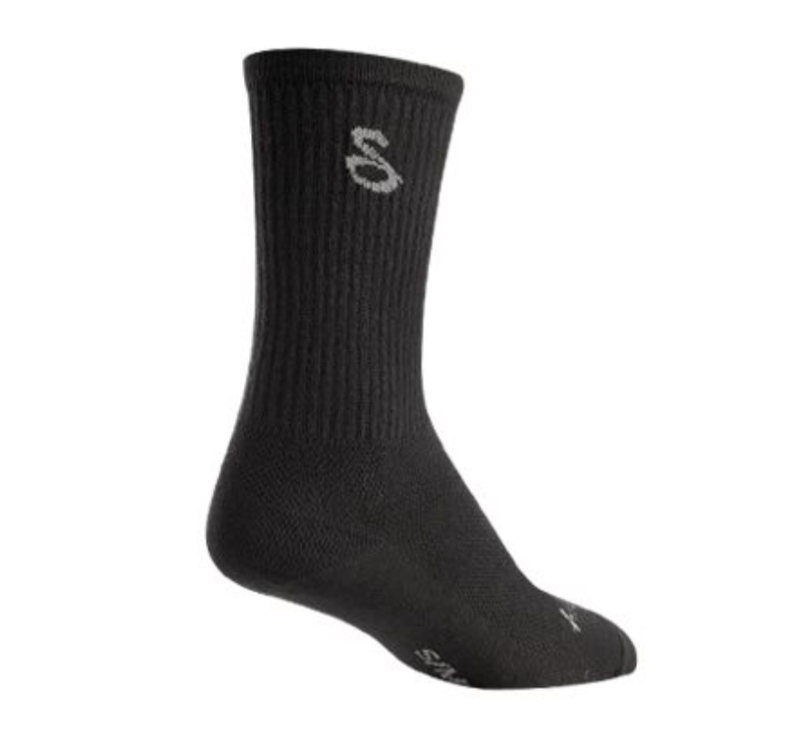 Sock Guy Tall Wool Black Socks - S/M - Made in USA