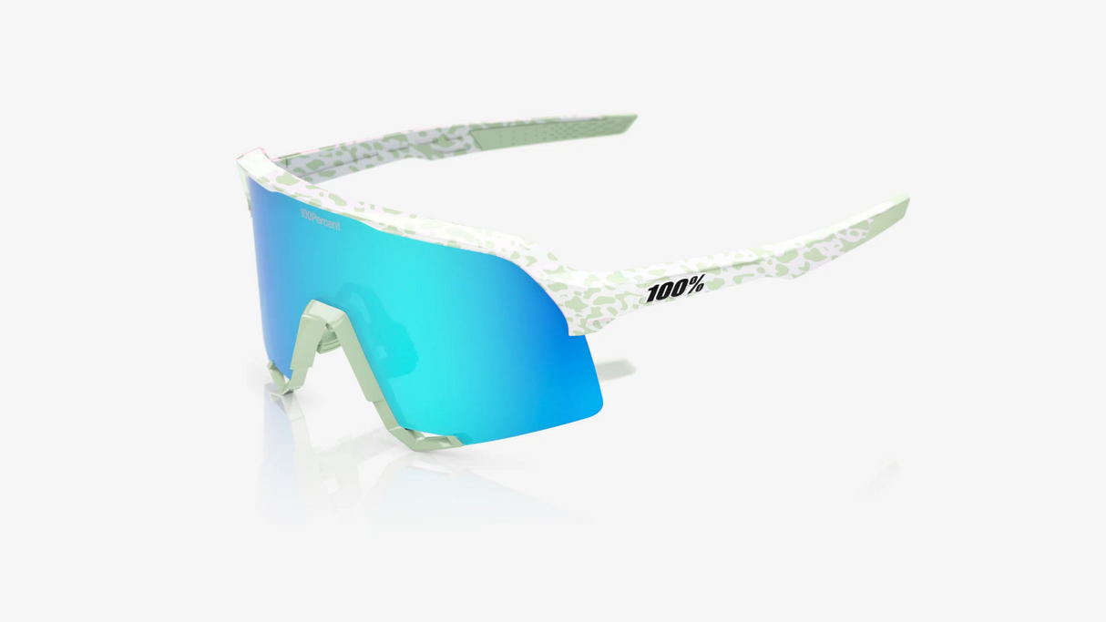 100% Sunglasses S3 Limited Edition Elly De La Cruz Blue Topaz Mirror