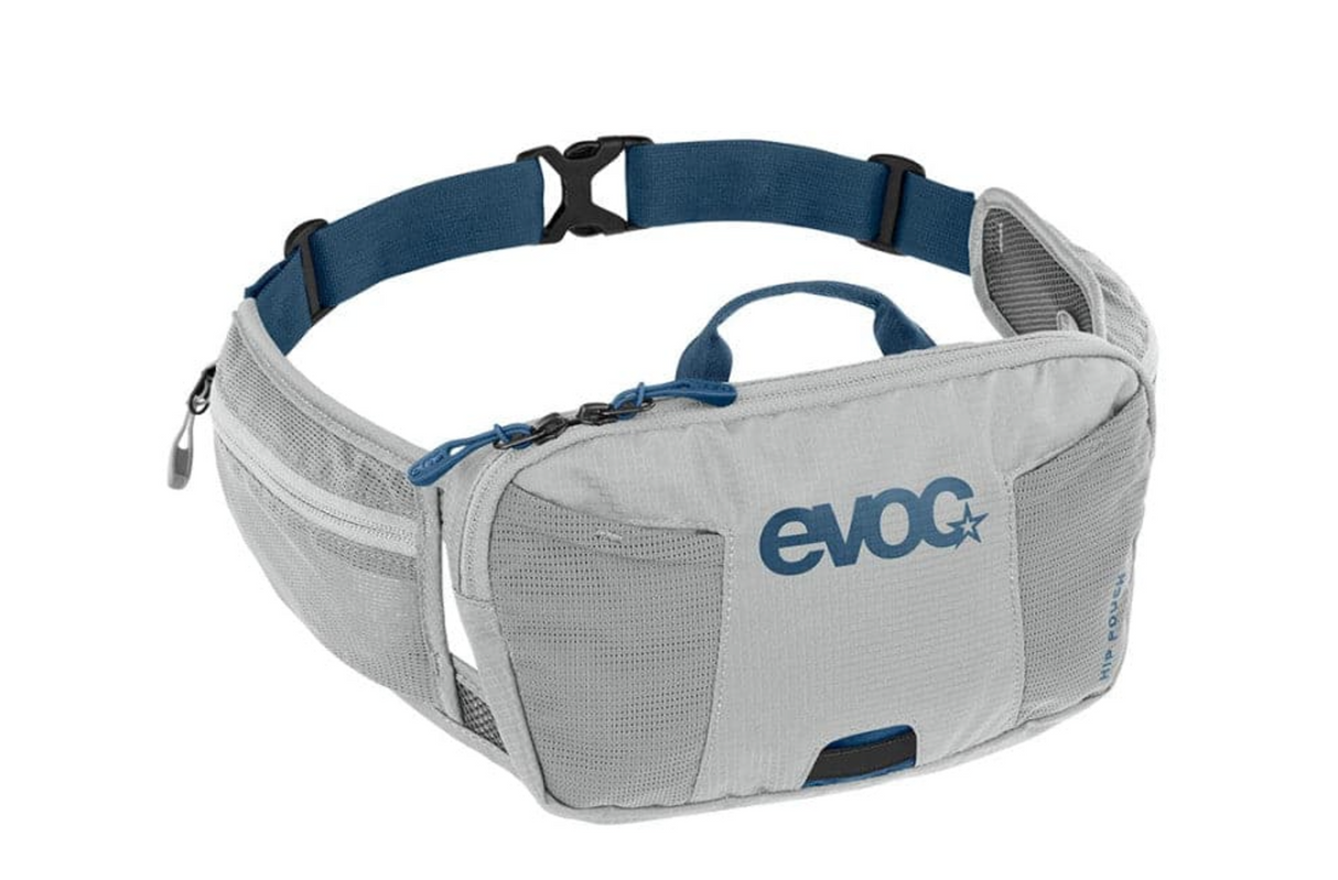 EVOC Hip Pouch 1L Cycling Pack w/ Air Pad System Stone Grey