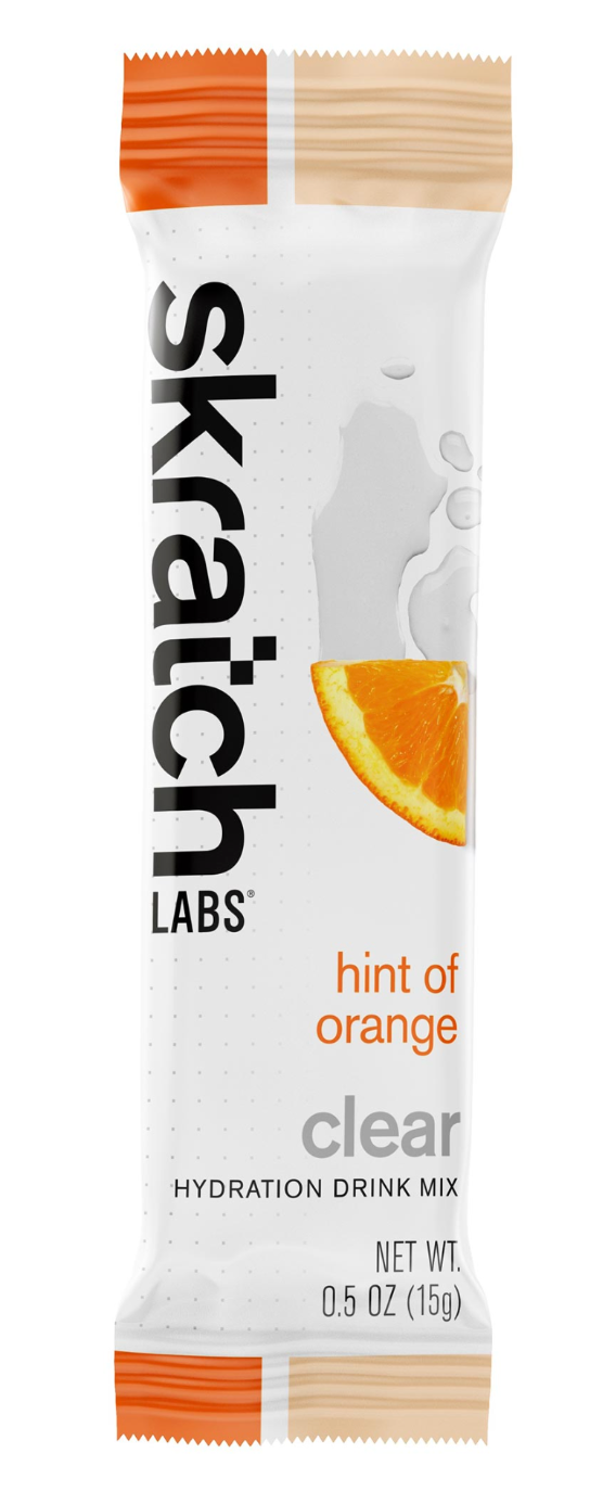 Skratch Labs Clear Hydration, Drink Mix Orange Individual Packs 8 servings, 8pcs