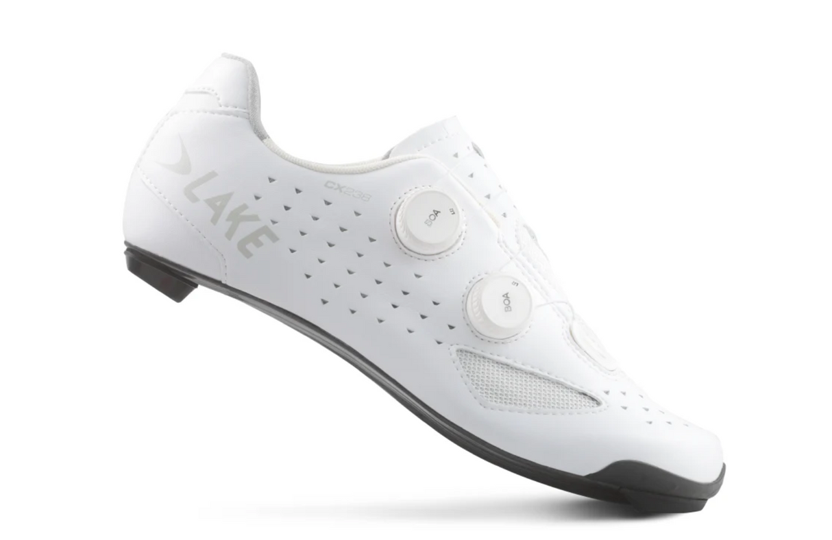 Lake CX238-X Road Cycling Shoe White - Size 40 Wide