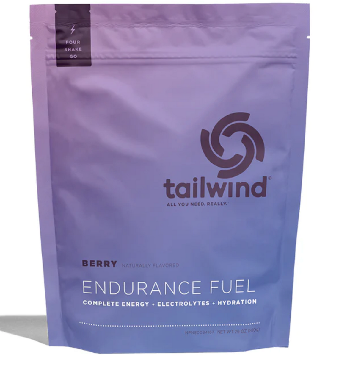 Tailwind Nutrition - Caffeinated Endurance Fuel - Raspberry - 30 Servings