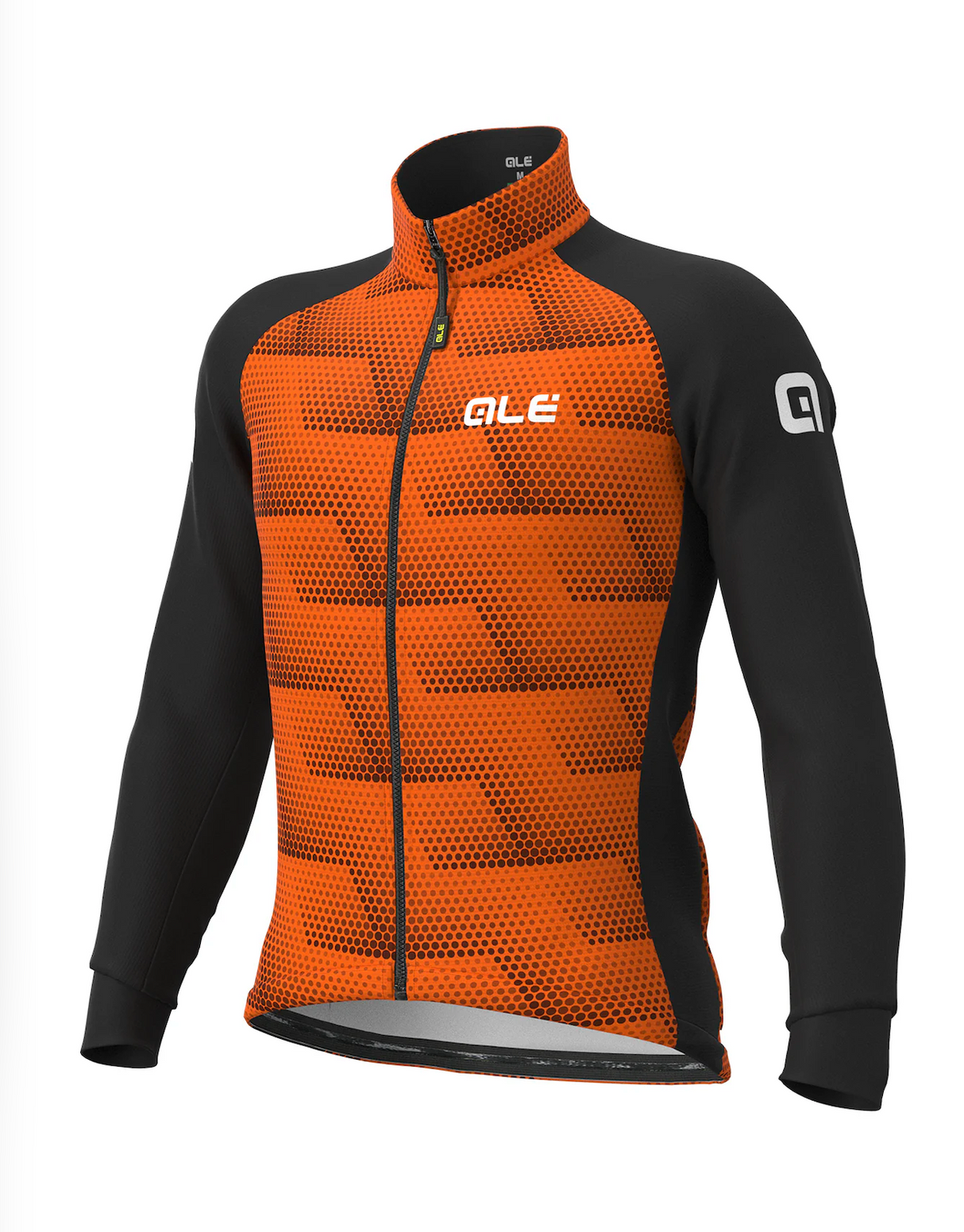 Ale Wear Solid-Sharp Cycling Jacket Black/Orange - Mens Medium