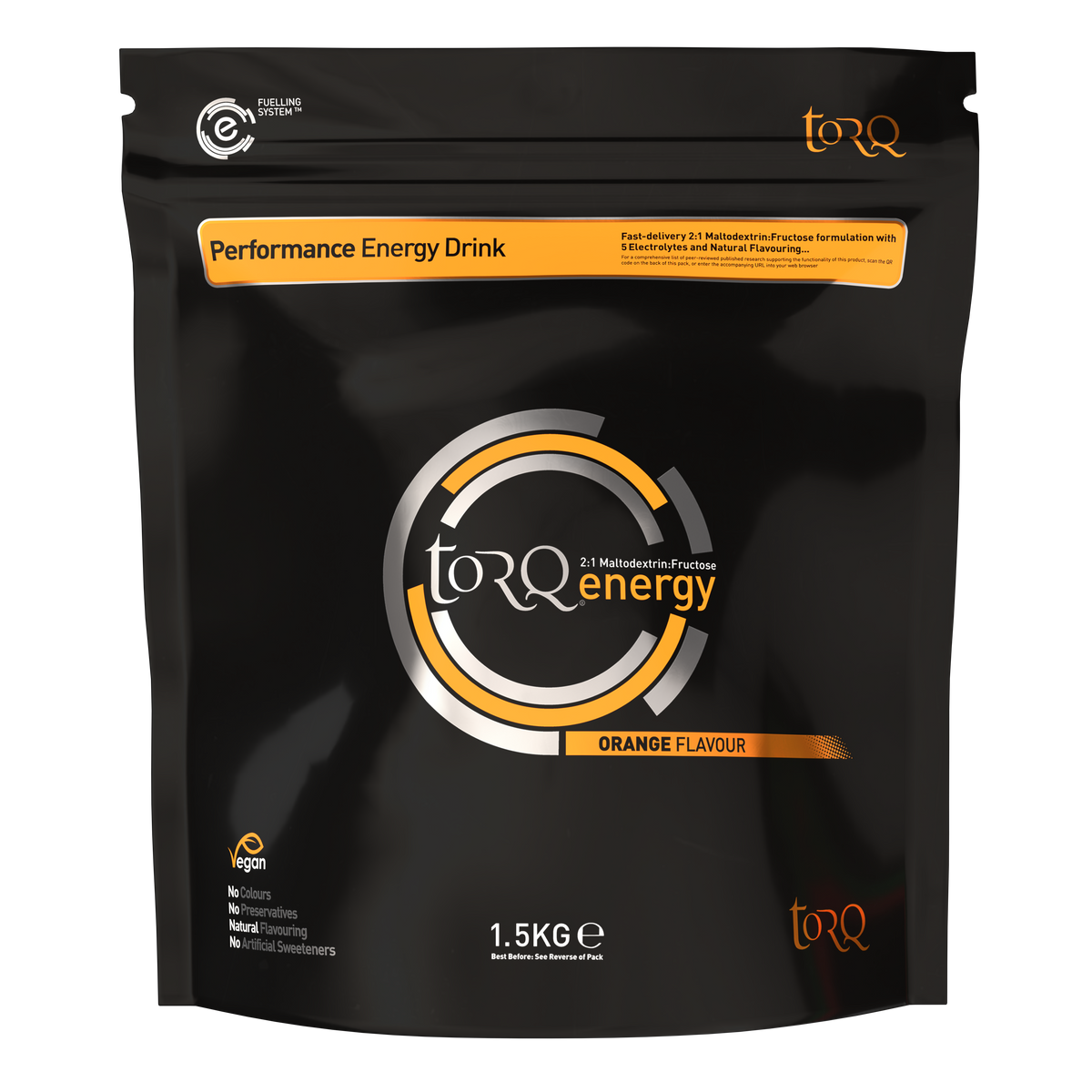 TORQ Natural Orange Energy Drink - 1.5kg EcoSack