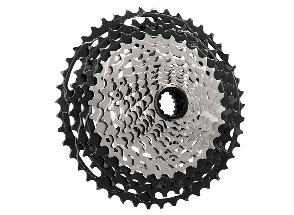 Shimano CS-M9101-12 Cassette - 12-Speed, 10-45t, Black/Gray, Micro Spline