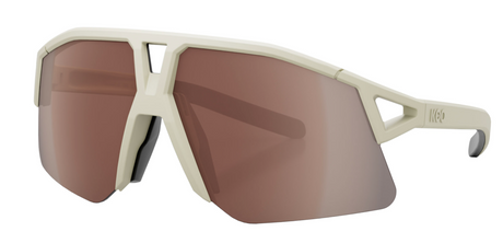 KOO Hype Sunglasses - Almond White Matte - Brown Lens