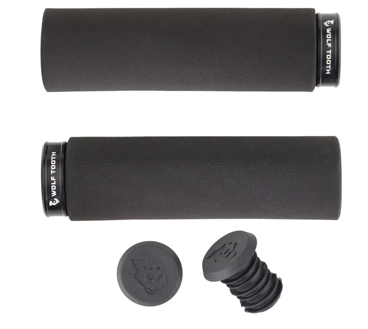 Wolf Tooth Fat Paw Lock On Mountain Bike Grip - Black/ Black