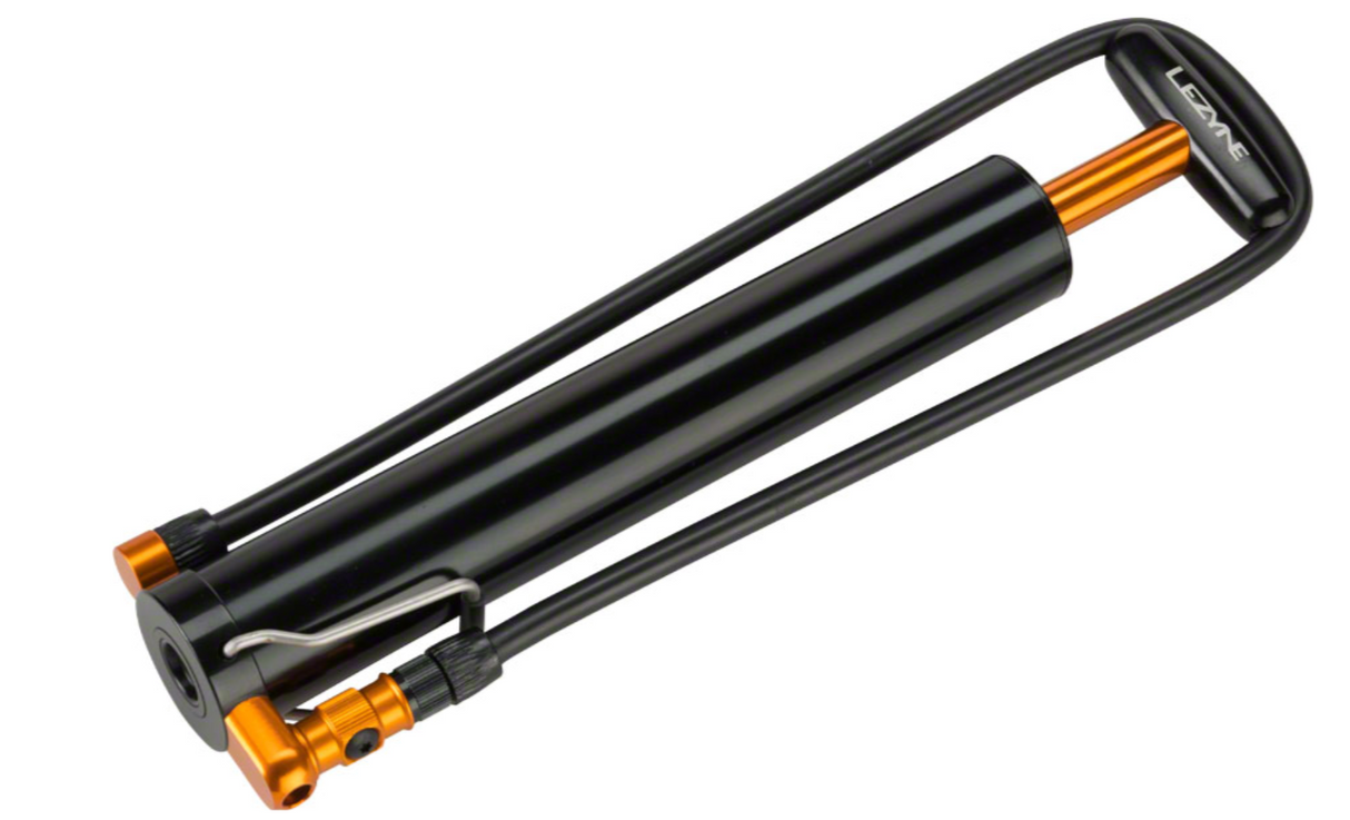 Lezyne Micro Floor Drive XL Large Volume 35psi Handpump- with Foot Peg, Black