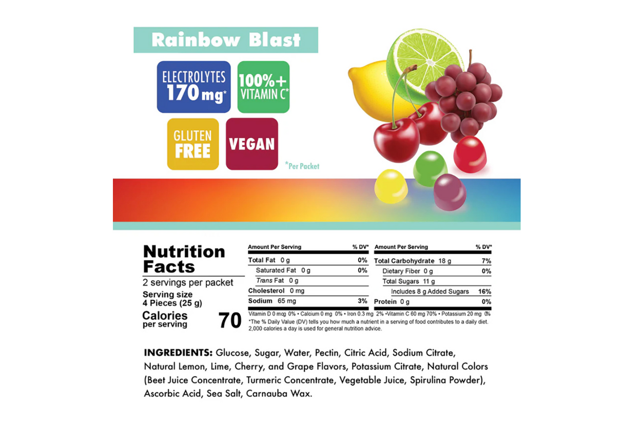 Bonk Breakers Energy Chews - Rainbow Blast Single Pack