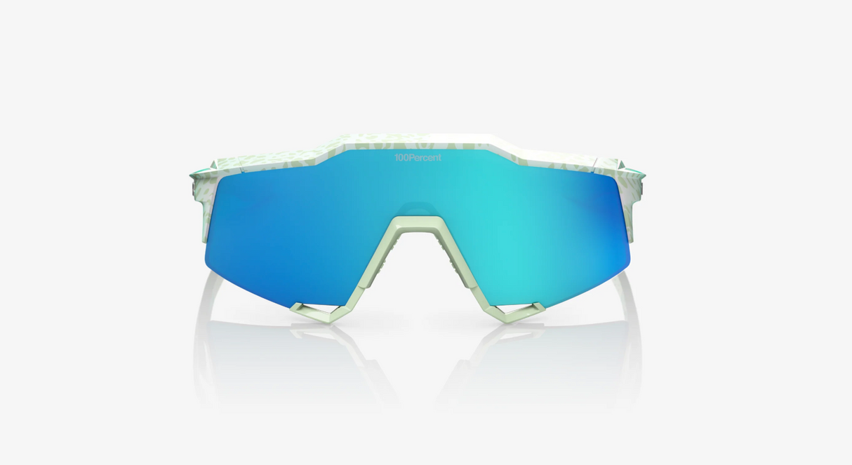 100% Sunglasses Speedcraft Limited Edition Elly De La Cruz Blue Topaz Mirror