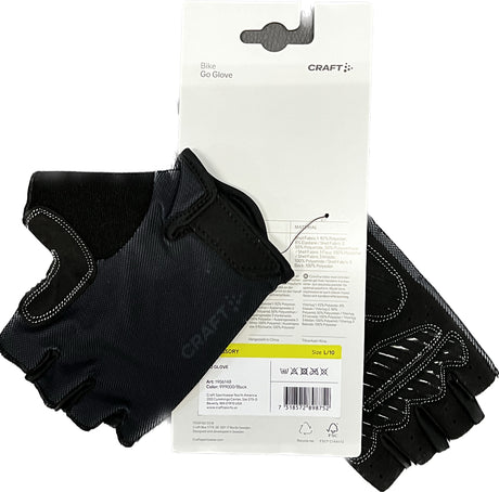 Craft GO Cycling Glove - Black, Short Finger, Large Sporting Goods > Cycling > Cycling Clothing > Gloves Full Catalog Craft