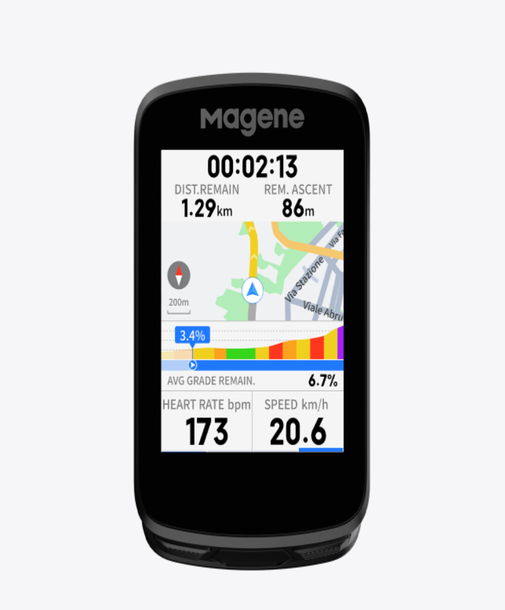 Magene C606 Smart GPS Cycling Computer - Polar Night Black