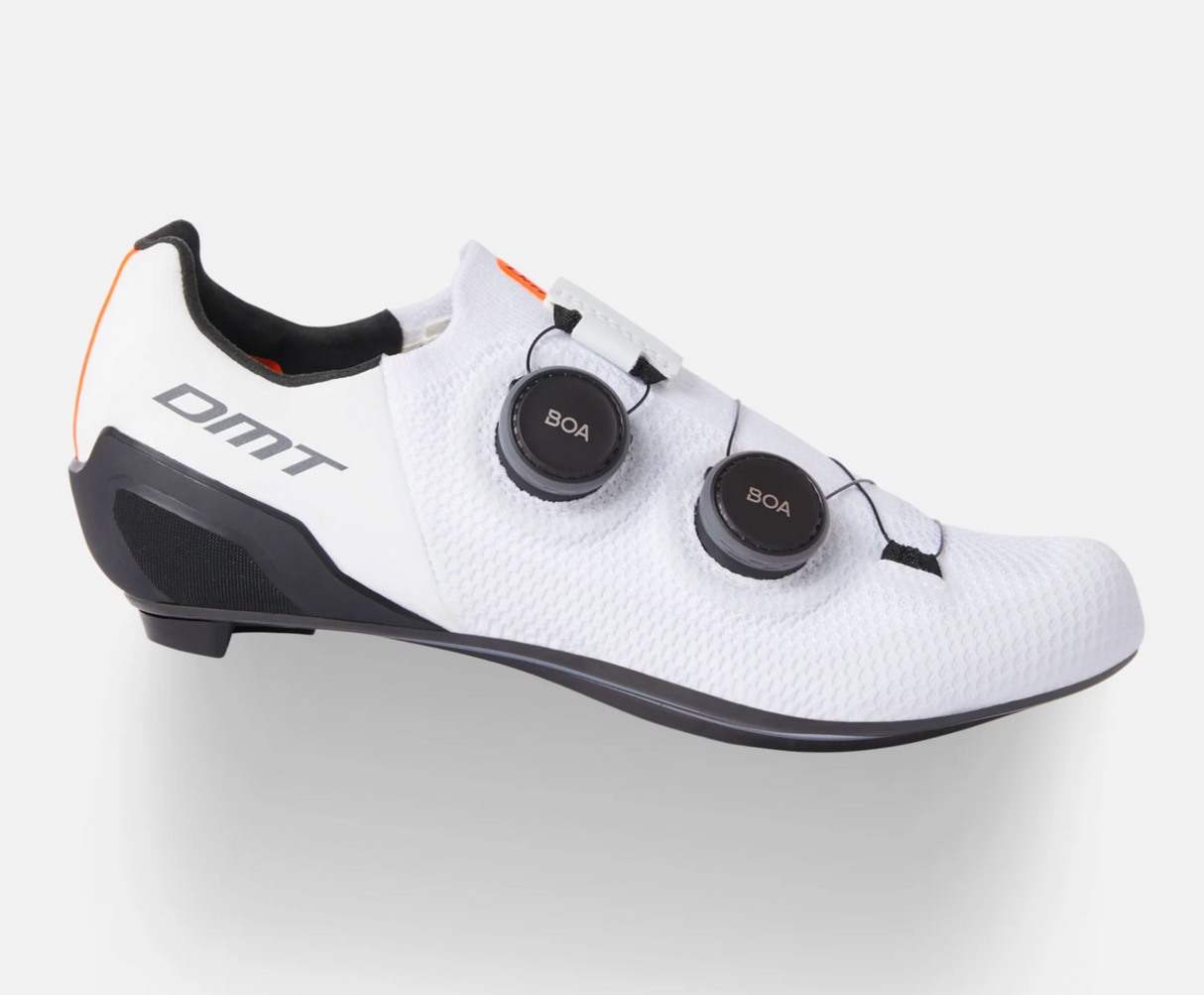 DMT SH10 Road Cycling Shoes - White/Black - Size 46