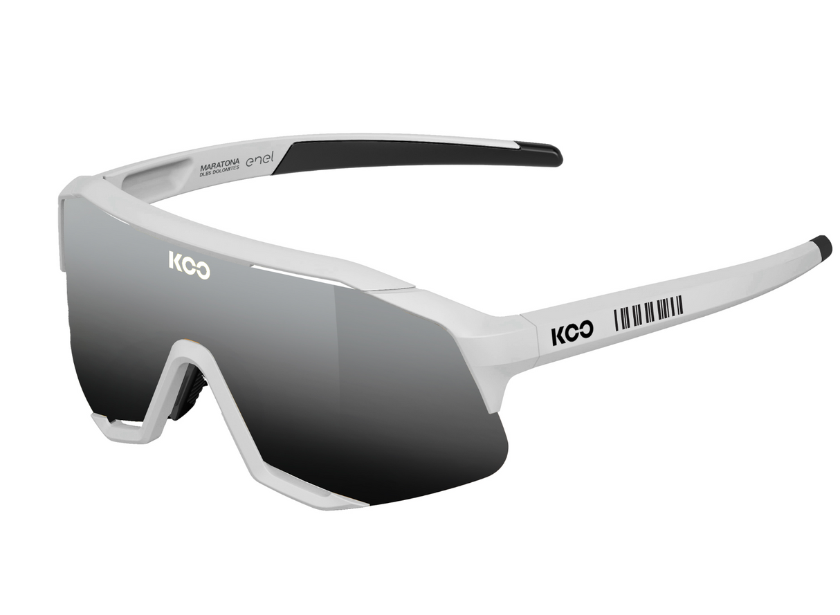 KOO Demo Cycling Sunglasses MDD Limited Edition White Matte / Silver Lens