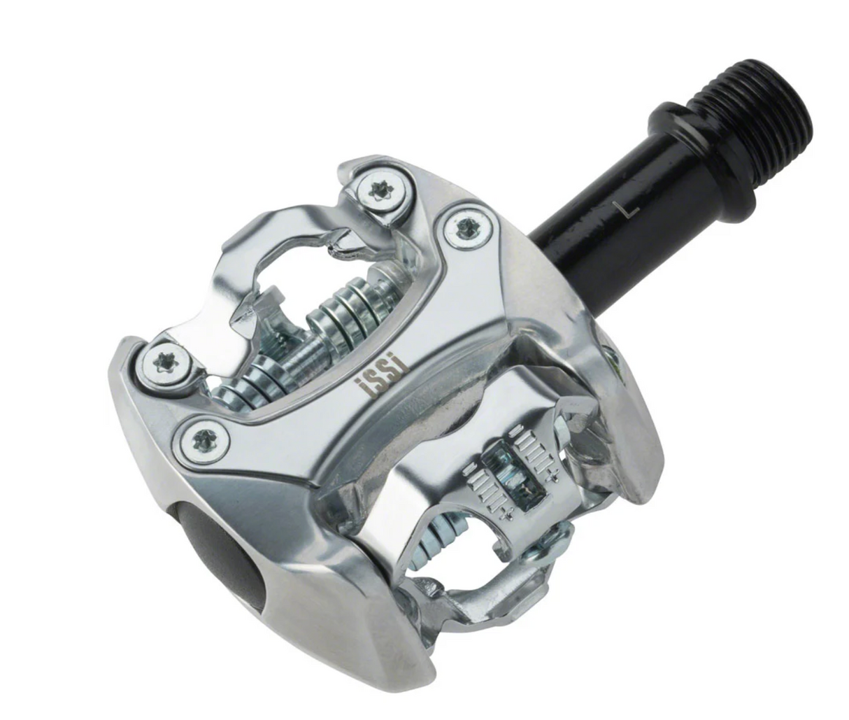 iSSi Flash I Dual Sided Aluminum Clipless SPD Pedals w/ Cleats - Silver