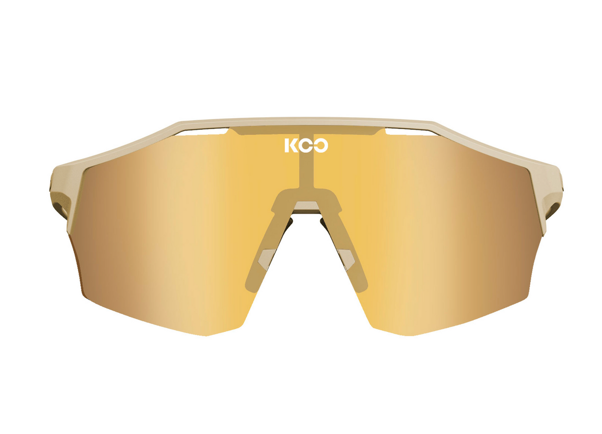 KOO Alibi Cycling Sunglasses - Sand Matte w/ Gold Lens Sporting Goods > Cycling > Sunglasses & Goggles Full Catalog KOO