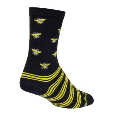 SockGuy Buzz Cycling Socks Size L/XL Made in USA Sporting Goods > Cycling > Cycling Clothing > Socks Full Catalog Sock Guy