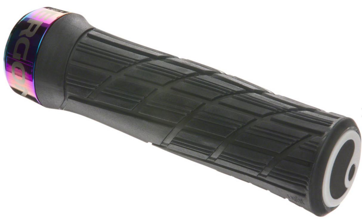 Ergon GE1 Evo Factory Mountain Bike Grips - Frozen Stealth/Oil Slick, Lock-On