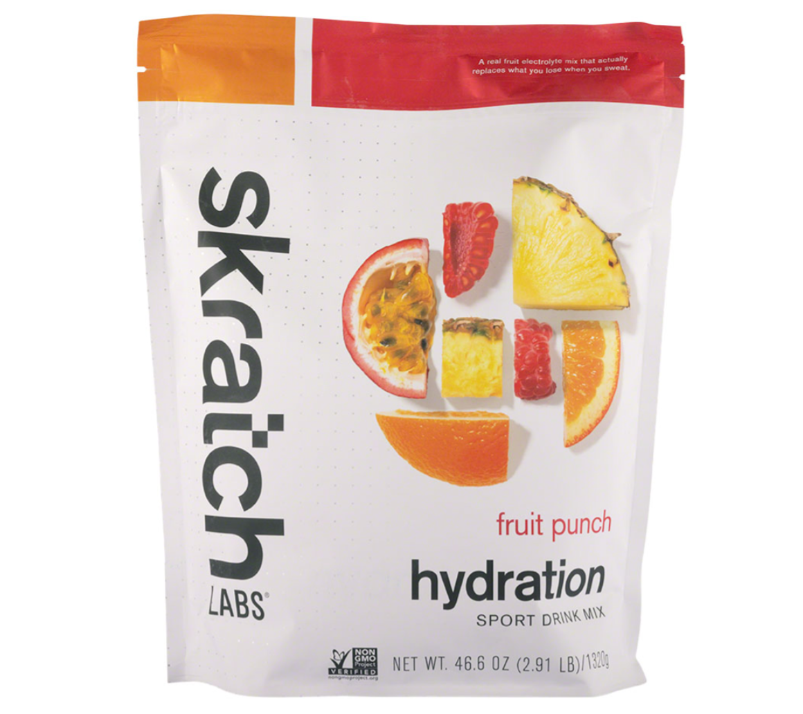Skratch Labs Hydration Sport Drink Mix Fruit Punch 60 -Serving Resealable Pouch