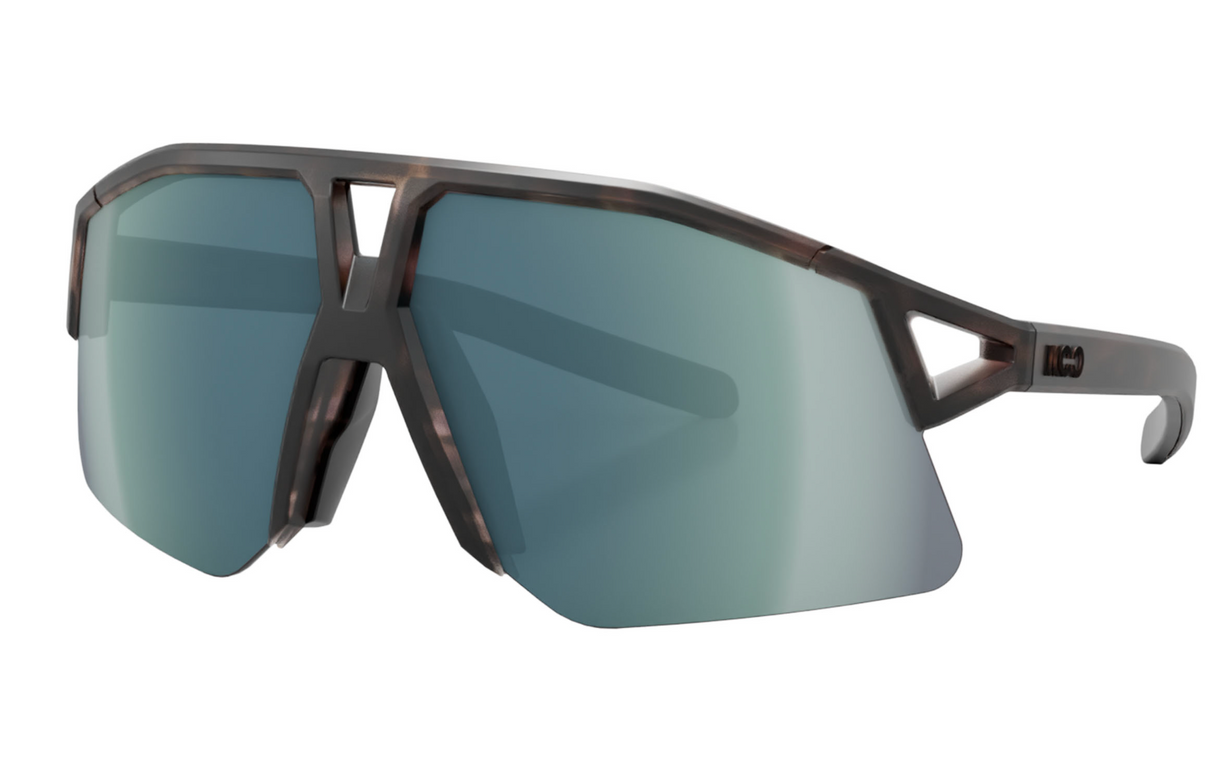 KOO Hype Sunglasses - Havana Matt / Petrol Mirror