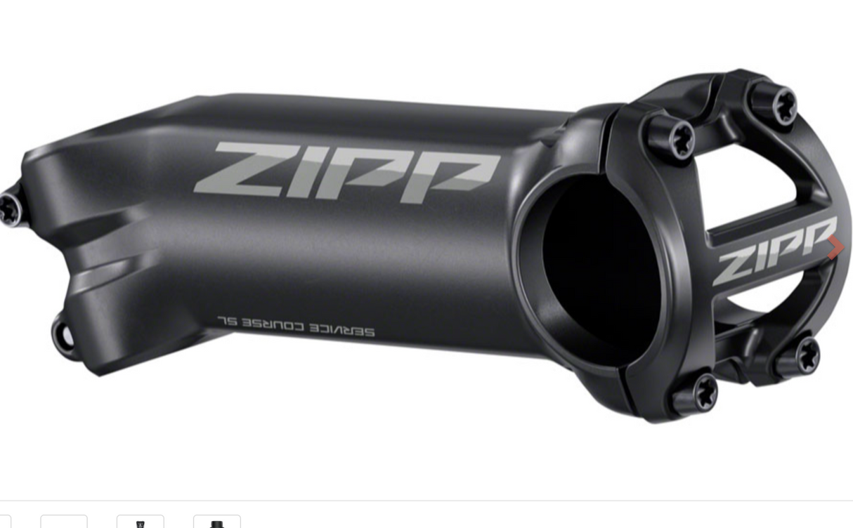 Zipp Service Course SL Stem - 80mm, 31.8 Clamp, +/-17, 1 1/8" Matte Black B2