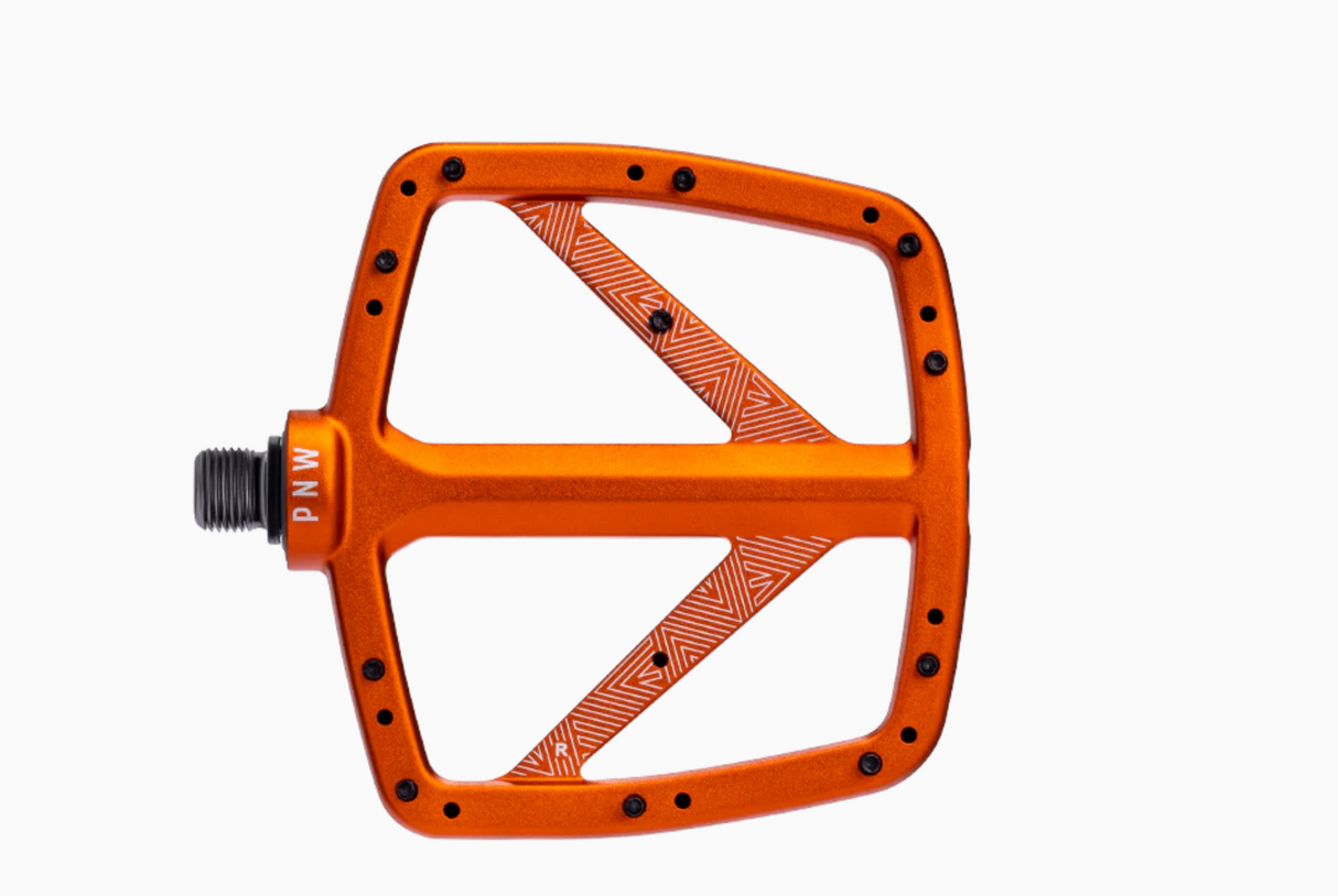PNW Loam Pedal - Flat Mountain Bike Pedal - Orange