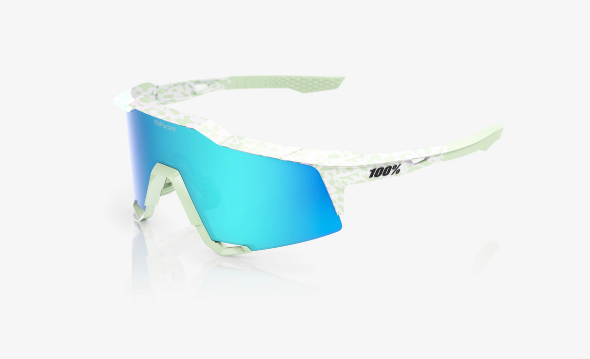 100% Sunglasses Speedcraft Limited Edition Elly De La Cruz Blue Topaz Mirror