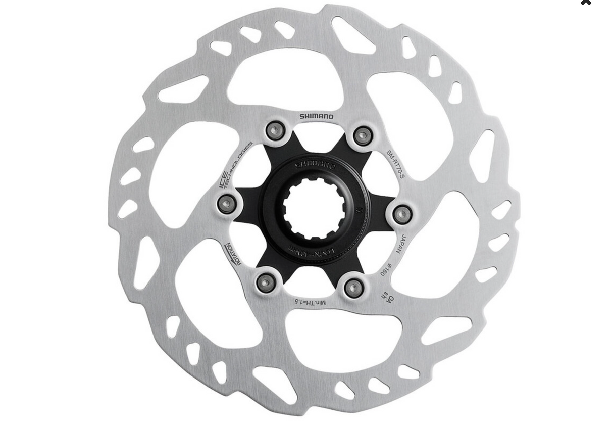Shimano Disc Brake Rotor SM-RT70 160mm Centerloc 105, GRX, SLX E-Bike Rated