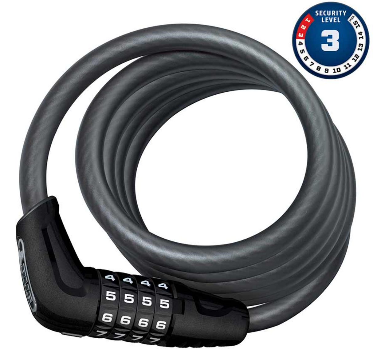 Abus, Numero 5510C, Cable with 4 digit combination lock, 10mm x 180cm (12mm x 5.9')