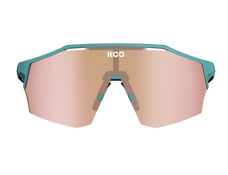 KOO Alibi Cycling Sunglasses - Harbor Blue Matte w/ Copper Lens