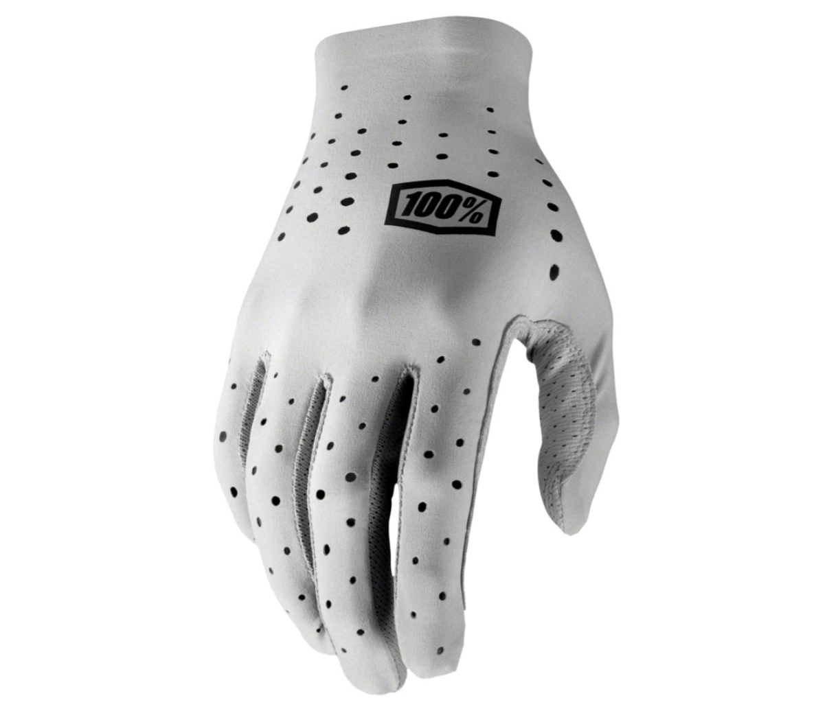 100% Sling Gloves (Pair) - Gray, Full Finger, Men's, X-Large