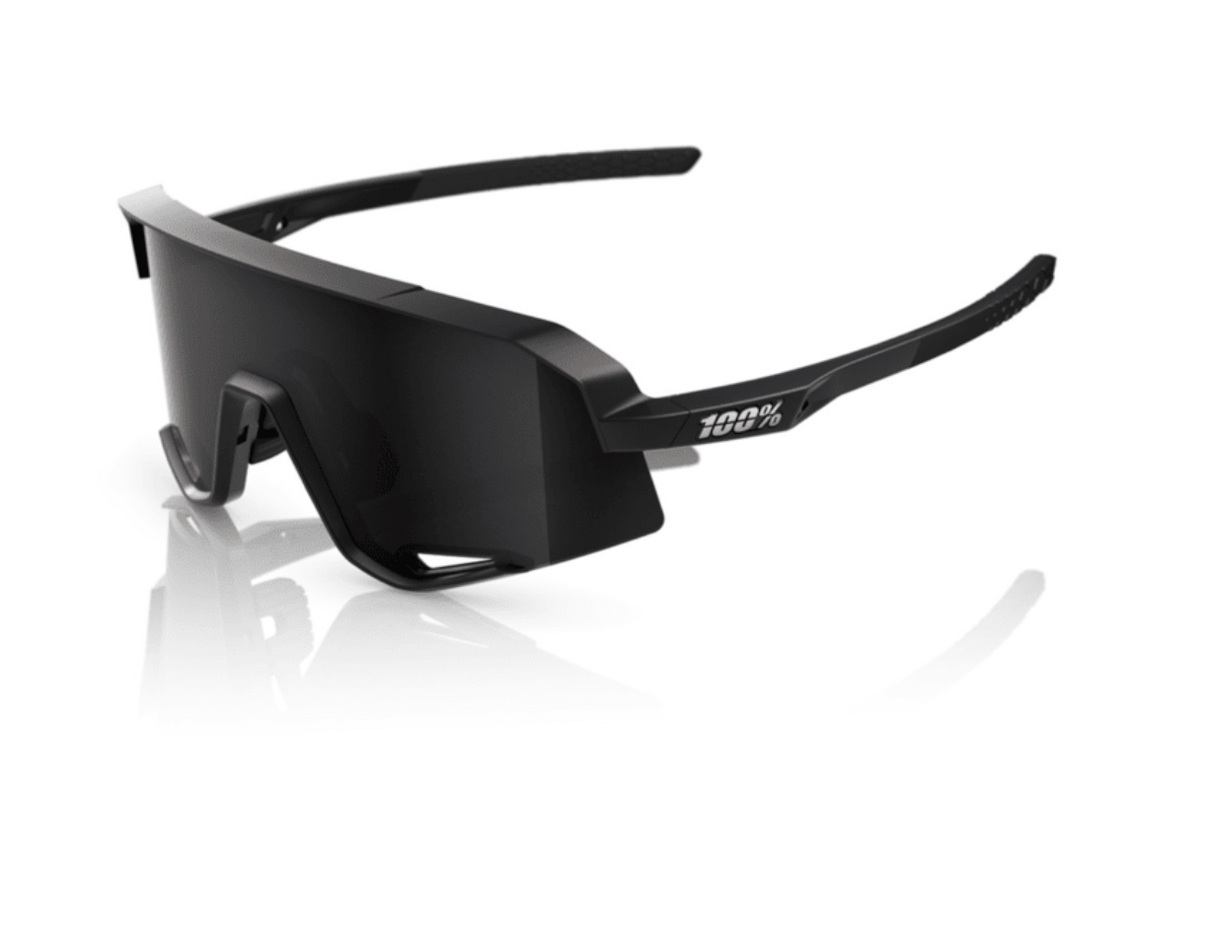 100% Sunglasses - Slendale - Matte Black - Smoke Lens
