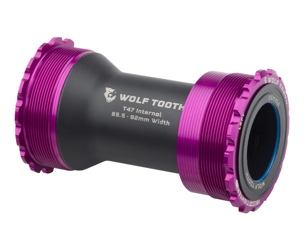 Wolf Tooth Bottom Bracket - T47 Internal - For 29mm - Made in USA - Purple