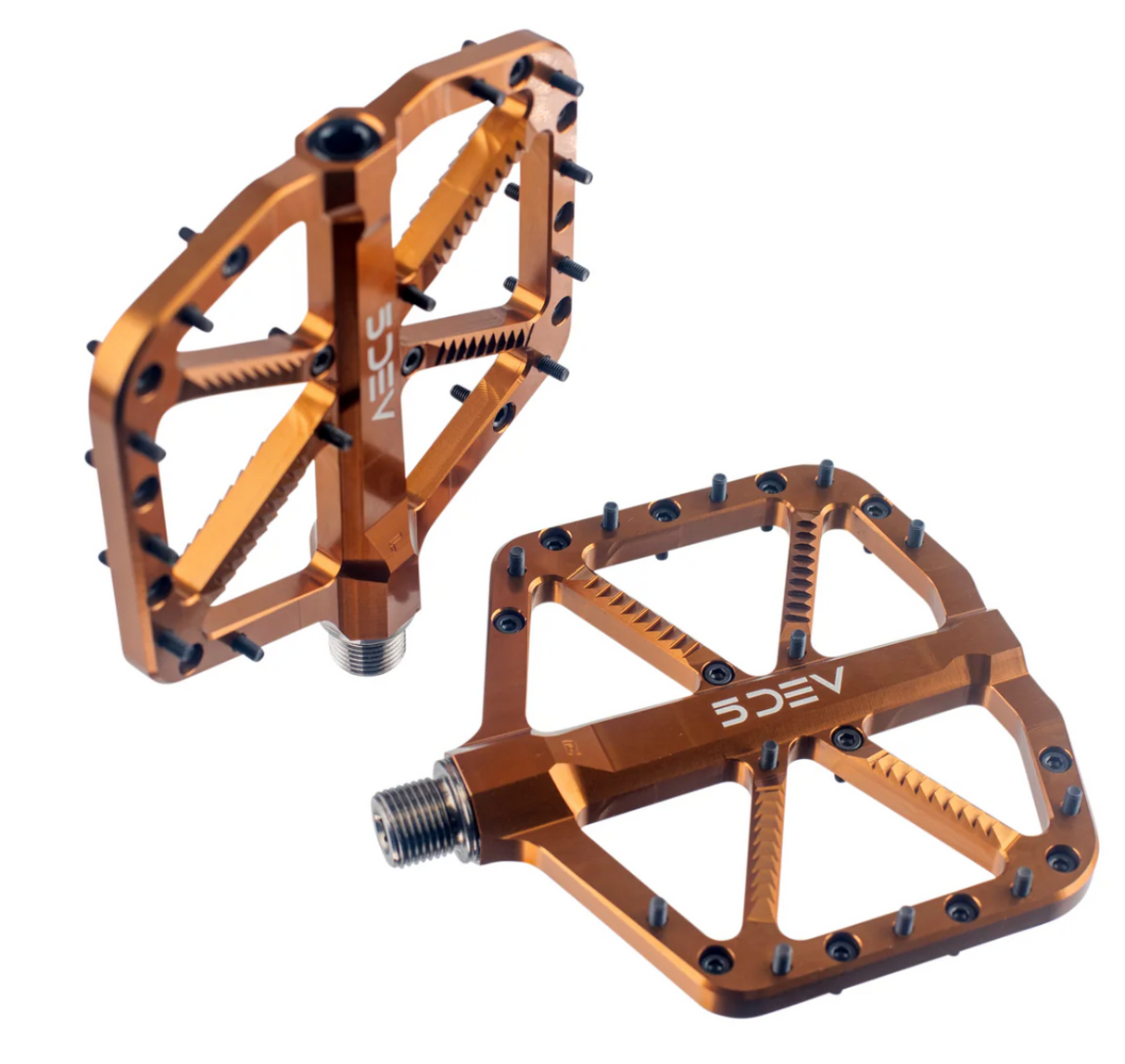 5Dev Trail / Enduro Mountain Bike Flat Pedals - Made in USA - Kashima