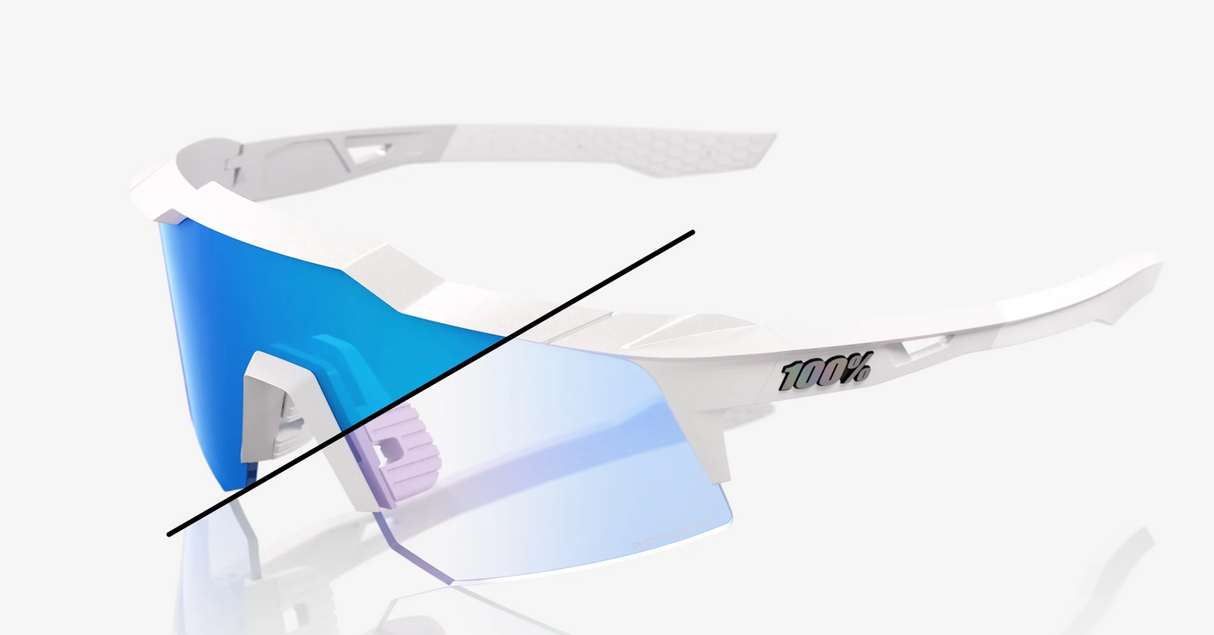 100% Sunglasses - Speedcraft XS - LE Bastille - Blue Mirror Photochromic Lens