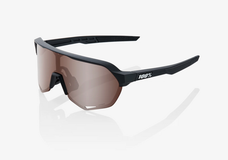 100% Percent Sunglasses S2 Soft Tact Black - Hiper Crimson Silver + Clear Sporting Goods > Cycling > Sunglasses & Goggles 100% 100%