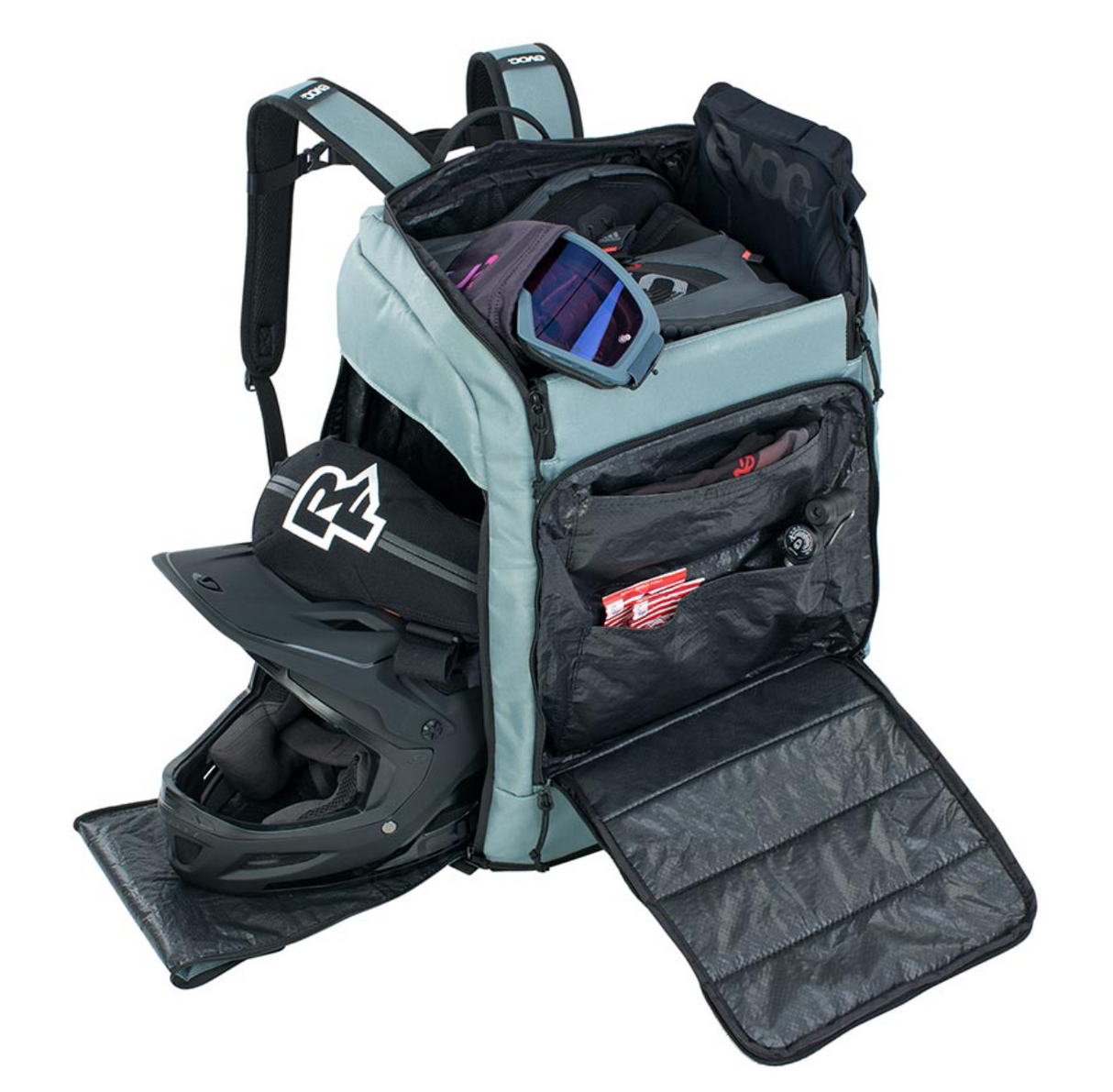 EVOC, Cycling Triathlon Gear Travel Backpack 60, Backpack, 60L, Steel