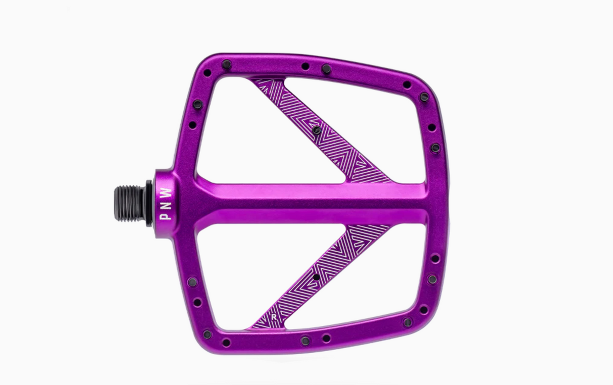 PNW Loam Pedal - Flat Mountain Bike Pedal - Purple