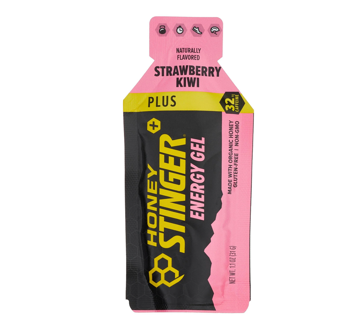 Honey Stinger, Organic Gel Kiwi-Strawberry with Caffeine1 x 1.3oz Packet