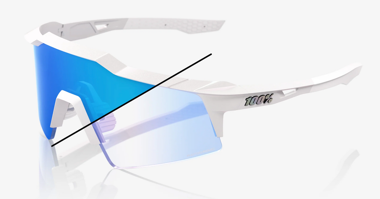 100% Sunglasses - Speedcraft SL - LE Bastille - Blue Mirror Photochromic Lens