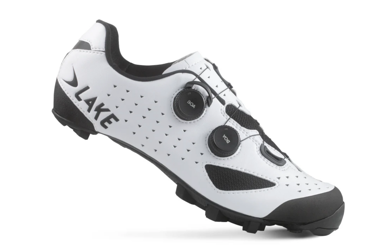 Lake MX238 Cycling Shoes Wide 45 White Black