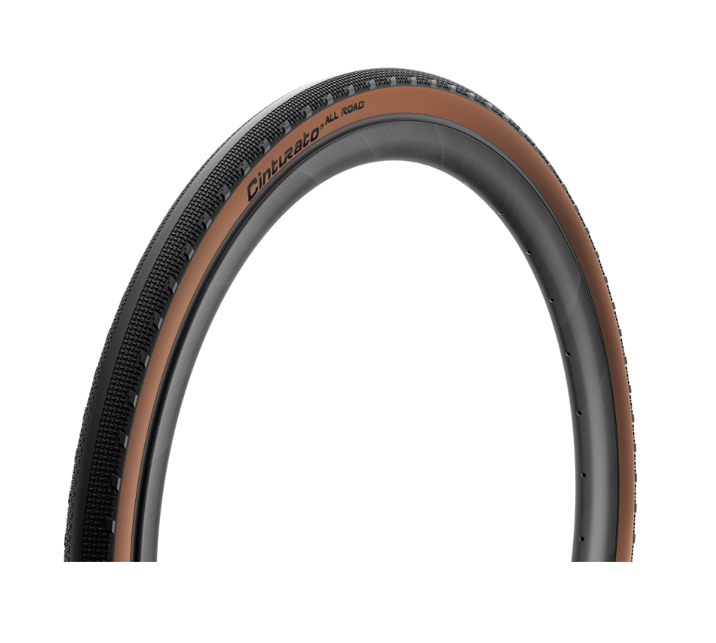 Pirelli Cinturato All Road Gravel Bicycle Tire 700 x 45 Classic Tan Wall TR