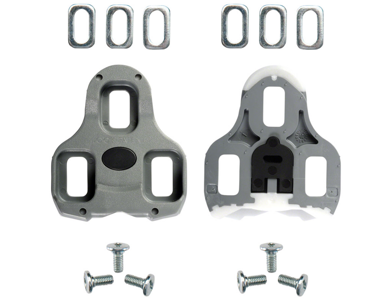 Look Keo Road Cycling Cleat Set Grey 4.5 Degree Float