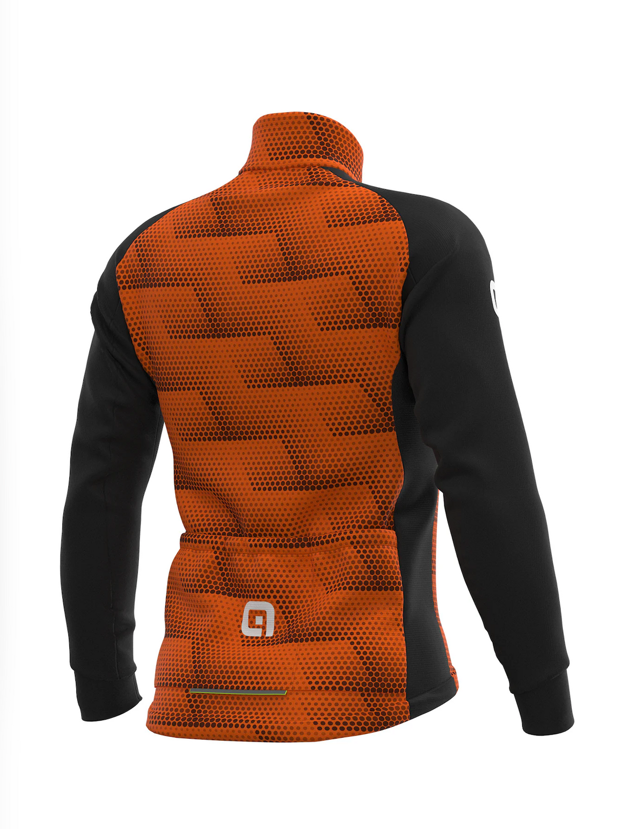 Ale Wear Solid-Sharp Cycling Jacket Black/Orange - Mens Medium